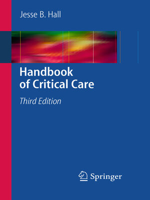 cover image of Handbook of Critical Care